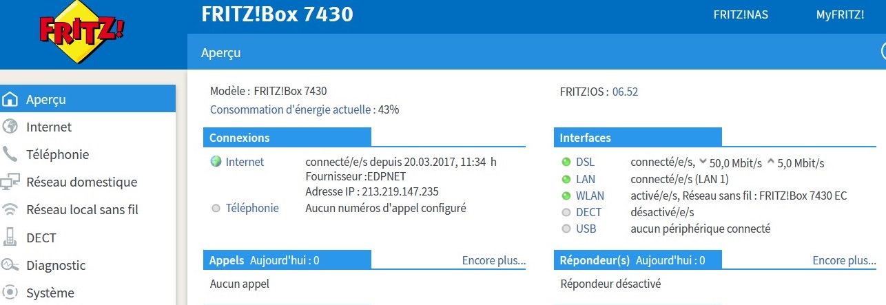 Comment installer et configurer mon modem FRITZ!Box 7430